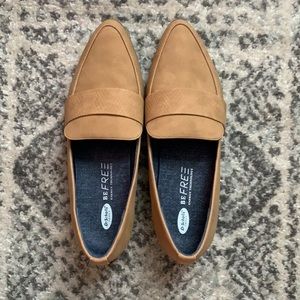 Tan Suede Flats - Size 8